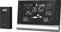 Hama Wetterstation, Funk, inkl. Au&szlig;ensensor, Wettervorhersage, mit Wecker