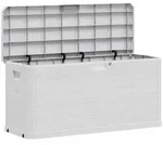 vidaXL Gartenbox Garten-Aufbewahrungsbox 280 L Hellgrau
