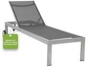 acamp Gartenliege Sonnenliege mit Rollen, Alu wetterfest, R&uuml;ckenlehne...