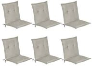 Beautissu Sitzauflage 6er Set Niedriglehner Auflage Loft NL, 100x50x6cm, Hellgrau,
