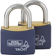 Burg W&auml;chter Vorh&auml;ngeschloss Vorh&auml;ngeschloss-Set Duo 460 Ni 40 SB 2er Set...