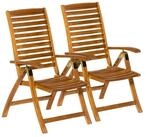 MERXX Gartenstuhl Paraiba (Set, 2 St), 2er Set, Akazienholz, verstellbar