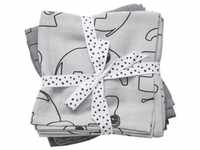 Done by Deer Burp Cloth 2-Pack contour grey