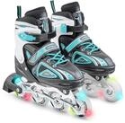 Apollo Inlineskates Gr&ouml;&szlig;enverstellbare Inliner f&uuml;r Kinder Super Blades LED,