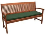 Beautissu Bankauflage Loft BK Auflage Bankkissen Sitzkissen, 150x48x5cm Dunkelgr&uuml;n,