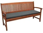 Beautissu Bankauflage Loft BK Auflage Bankkissen Sitzkissen, 150x48x5cm Graphitgrau,