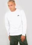 Sweatshirt ALPHA INDUSTRIES "Basic Sweater small Logo", Herren, Gr. XL, wei&szlig;,