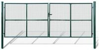 vidaXL Gartentor Gartentor aus Maschengewebe 400x150 cm