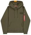 Hoodie ALPHA INDUSTRIES "Red Stripe Hoodie", Herren, Gr. XL, gr&uuml;n (dunkelgr&uuml;n),
