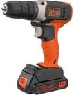 Black + Decker Bohrmaschine BLACK+DECKER Akku-Bohrschrauber BCD001C1, 18Volt