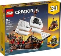 LEGO&reg; 31109 Creator 3-in-1-Sets Piratenschiff Konstruktionsspielsteine