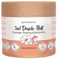 puremetics K&ouml;rperpeeling 3in1 Dusch-Fluff - Mandelmilch 250g