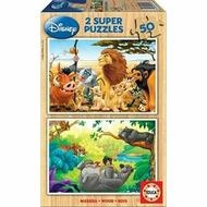 Educa Puzzle Puzzle Animal Fiends (2x50 cm), Puzzleteile