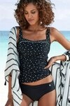 LASCANA Bikini-Hose Merilyn uni und bedruckt in klassischer Form