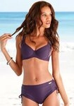 LASCANA B&uuml;gel-Bikini Annelie mit seitlich geraffter Bikinihose