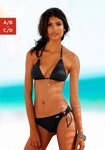 LASCANA Triangel-Bikini-Top Italy, mit Zierringen