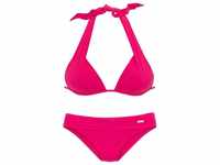 LASCANA Triangel-Bikini mit Push-Up-Effekt, rosa