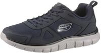 Sneaker SKECHERS "Track-Scloric", Herren, Gr. 44, blau (navy), Leder, Textil, Schuhe