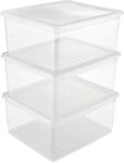 keeeper Aufbewahrungsbox bea, clearbox mit Air Control-System (Set, 3 St), 3 x 18 l,