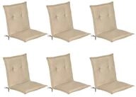 Beautissu Sitzauflage 6er Set Niedriglehner Auflage Gartenstuhl Loft NL, 100x50x6cm,