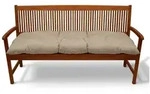 Beautissu Bankauflage Bankauflage Flair BK, ca.150x50x10cm, Beige, Sitzkissen f&uuml;r