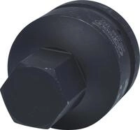 KS Tools Steckn&uuml;sse 1" Kraft-Bit-Stecknuss Innensechskant, kurz, 27 mm (450.0485)