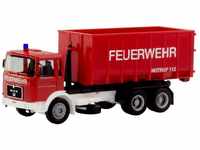 HERPA MAN F8 Abrollcontainer-LKW Feuerwehr 310963 H0
