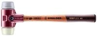 Gummihammer HALDER SIMPLEX Schonhammer &Oslash; 40 mm TPE-mid grau / Nylon mit...