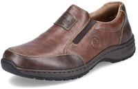 Slipper RIEKER, Herren, Gr. 40, braun (braun, used), Lederimitat, used, Schuhe