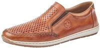 Rieker Slipper Slip on Sneaker, Schlupfschuh, Loafer mit perforiertem Blatt
