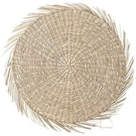 Bloomingville Platzset Ilsa, aus Seegras, rund, D38 cm