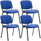 CLP Besucherstuhl Ken Stoff (4er Set, 4 St), stapelbar, modernes Design