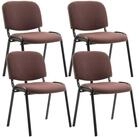 CLP Besucherstuhl Ken Stoff (4er Set, 4 St), stapelbar, modernes Design