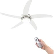 vidaXL Deckenventilator 128 cm Dekorativer Deckenventilator mit Leuchtmittel 128 cm