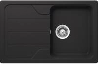 Schock Einbausp&uuml;le Einbausp&uuml;le Formhaus D-100S A Onyx - Auflagesp&uuml;le