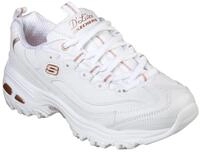 Sneaker SKECHERS "DLites-Fresh Start", Damen, Gr. 41, wei&szlig; (wei&szlig;, rosegoldfarben),