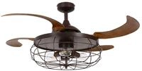 Beacon Deckenventilator Deckenventilator Fanaway Industri Bronze mit Licht
