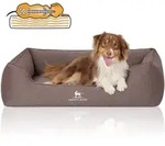 Knuffelwuff Tierbett Hundebett Leano, Orthop&auml;disch braun 75 cm x 105 cm