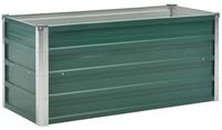 vidaXL Hochbeet, Garten-Hochbeet Verzinkter Stahl 100x40x45 cm Gr&uuml;n
