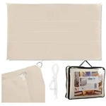 relaxdays Sonnensegel Rechteckiges Sonnensegel beige, 4 x 6 m beige 600 cm x 0.5 cm x