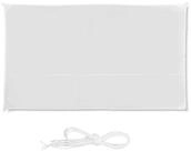 relaxdays Sonnensegel Rechteckiges Sonnensegel wei&szlig;, 2 x 4 m