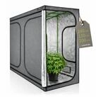 HIGHWERK Gew&auml;chshaus Grow Tent 240 x 120 x 200 cm grau/schwarz Pflanzenzucht...