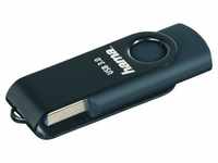 Hama USB-Stick Rotate", USB 3.0, Petrolblau USB-Stick (Lesegeschwindigkeit 90...