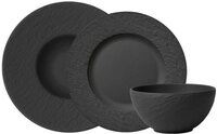 Villeroy & Boch Geschirr-Set Manufacture Rock (6-tlg), 2 Personen, Fine