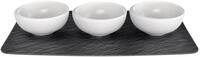 Villeroy & Boch Dipschale NewMoon Dipsch&auml;lchen Set 4tlg, Premium Porcelain,