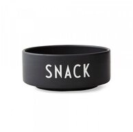 Design Letters Snackschale Schwarz, Knochenporzellan