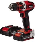 Einhell Akku-Bohrschrauber TE-CD 18/40-1 Li, (Set, 4-tlg), mit 2x 1,5 Ah...