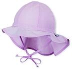 Sterntaler&reg; Schirmm&uuml;tze UV-Schutz 50+ Sonnenhut uni (1-St) M&uuml;tze mit Nackenschutz