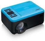 Lenco LPJ-500BU LED-Beamer (3000:1, 250cm Full-HD LED-Beamer mit DVD, HDMI, USB,