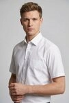 MARVELIS Kurzarmhemd modern fit, Busnesshemd, New Kentkragen, b&uuml;gelfrei